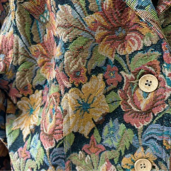Vintage Chadwick’s Jacket Blazer Women’s Size 14 Cottagecore Floral - Picture 3 of 4